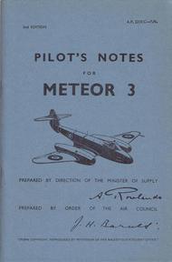 Pilot's Notes Meteor III