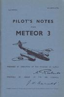 Pilot's Notes Meteor III