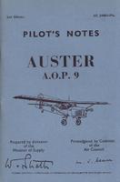 Pilot's Notes Auster AOP 9